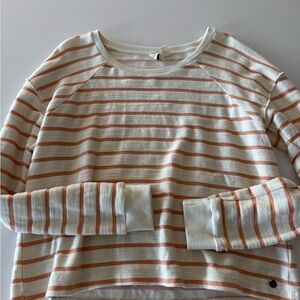 Roxy Cream and Orange Knit Top